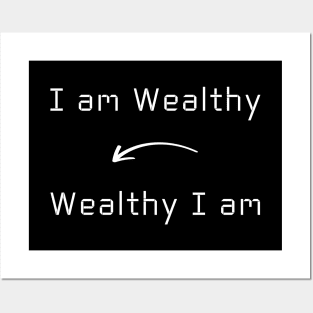 I am Wealthy T-Shirt mug apparel hoodie tote gift sticker pillow art pin Posters and Art